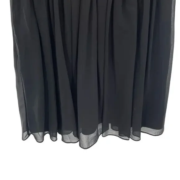 Lulus Romantic Dark Fairycore Witchy Boho Black Lace V-Neckline Mini Dress Small - Picture 12 of 13